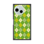 プレミアムスクエアケース with SnapMag［ Argyle - Green ］