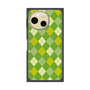 プレミアムスクエアケース with SnapMag［ Argyle - Green ］