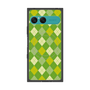 プレミアムスクエアケース with SnapMag［ Argyle - Green ］