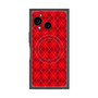 プレミアムスクエアケース with SnapMag［ Argyle - Red ］