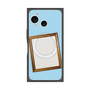 プレミアムスクエアケース with SnapMag［ Photo Frame - Light Blue ］
