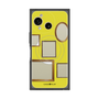 プレミアムスクエアケース with SnapMag［ Photo Frames - Yellow ］