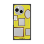 プレミアムスクエアケース with SnapMag［ Photo Frames - Yellow ］