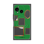 プレミアムスクエアケース with SnapMag［ Photo Frames - Green ］