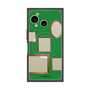 プレミアムスクエアケース with SnapMag［ Photo Frames - Green ］
