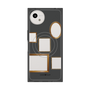 プレミアムスクエアケース with SnapMag［ Photo Frames - Gray ］
