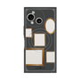 プレミアムスクエアケース with SnapMag［ Photo Frames - Gray ］