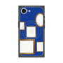 プレミアムスクエアケース with SnapMag［ Photo Frames - Blue ］