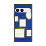 プレミアムスクエアケース with SnapMag［ Photo Frames - Blue ］