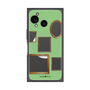 プレミアムスクエアケース with SnapMag［ Photo Frames - Light Green ］