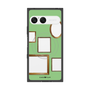 プレミアムスクエアケース with SnapMag［ Photo Frames - Light Green ］