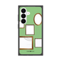 プレミアムスクエアケース with SnapMag［ Photo Frames - Light Green ］