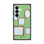 プレミアムスクエアケース with SnapMag［ Photo Frames - Light Green ］