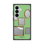 プレミアムスクエアケース with SnapMag［ Photo Frames - Light Green ］