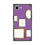 プレミアムスクエアケース with SnapMag［ Photo Frames - Purple ］