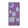 プレミアムスクエアケース with SnapMag［ Photo Frames - Purple ］