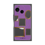プレミアムスクエアケース with SnapMag［ Photo Frames - Purple ］