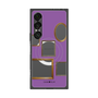 プレミアムスクエアケース with SnapMag［ Photo Frames - Purple ］