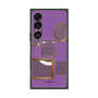 プレミアムスクエアケース with SnapMag［ Photo Frames - Purple ］
