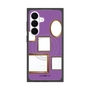 プレミアムスクエアケース with SnapMag［ Photo Frames - Purple ］