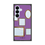 プレミアムスクエアケース with SnapMag［ Photo Frames - Purple ］