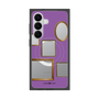 プレミアムスクエアケース with SnapMag［ Photo Frames - Purple ］