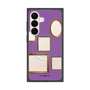 プレミアムスクエアケース with SnapMag［ Photo Frames - Purple ］