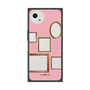 プレミアムスクエアケース with SnapMag［ Photo Frames - Pink ］