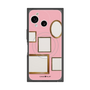 プレミアムスクエアケース with SnapMag［ Photo Frames - Pink ］