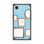 プレミアムスクエアケース with SnapMag［ Photo Frames - Light Blue ］