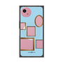 プレミアムスクエアケース with SnapMag［ Photo Frames - Light Blue ］