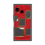 プレミアムスクエアケース with SnapMag［ Photo Frames - Red ］