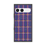 プレミアムスクエアケース with SnapMag［ Tartan Check - Purple ］