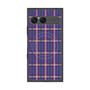 プレミアムスクエアケース with SnapMag［ Tartan Check - Purple ］