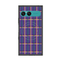 プレミアムスクエアケース with SnapMag［ Tartan Check - Purple ］