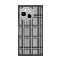 プレミアムスクエアケース with SnapMag［ Tartan Check - Gray ］