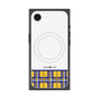 プレミアムスクエアケース with SnapMag［ CASEPLAY Tartan Check - Yellow ］