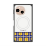 プレミアムスクエアケース with SnapMag［ CASEPLAY Tartan Check - Yellow ］