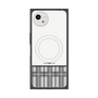 プレミアムスクエアケース with SnapMag［ CASEPLAY Tartan Check - Gray ］