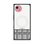 プレミアムスクエアケース with SnapMag［ CASEPLAY Tartan Check - Gray ］