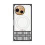 プレミアムスクエアケース with SnapMag［ CASEPLAY Tartan Check - Gray ］