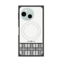 プレミアムスクエアケース with SnapMag［ CASEPLAY Tartan Check - Gray ］