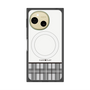 プレミアムスクエアケース with SnapMag［ CASEPLAY Tartan Check - Gray ］