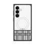 プレミアムスクエアケース with SnapMag［ CASEPLAY Tartan Check - Gray ］