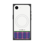 プレミアムスクエアケース with SnapMag［ CASEPLAY Tartan Check - Purple ］