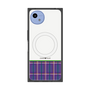 プレミアムスクエアケース with SnapMag［ CASEPLAY Tartan Check - Purple ］