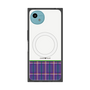 プレミアムスクエアケース with SnapMag［ CASEPLAY Tartan Check - Purple ］