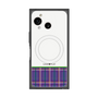 プレミアムスクエアケース with SnapMag［ CASEPLAY Tartan Check - Purple ］