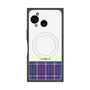 プレミアムスクエアケース with SnapMag［ CASEPLAY Tartan Check - Purple ］