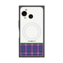 プレミアムスクエアケース with SnapMag［ CASEPLAY Tartan Check - Purple ］